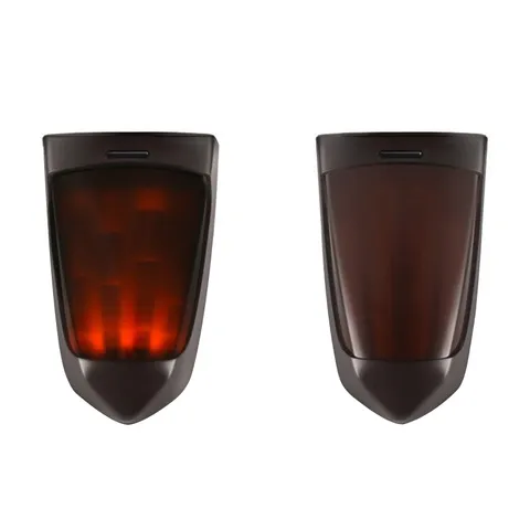 Solar Wall Light Fireplace Elements Outdoor Waterproof Strong Endurance Outdoor Decoration
