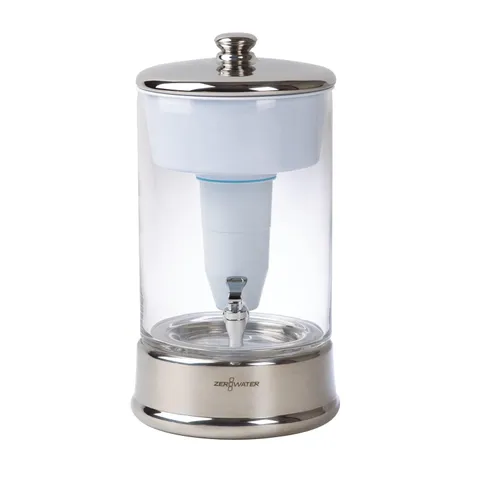 ZeroWater® 40 Cup Ready-Pour® Glass Dispenser with Water Quality Meter