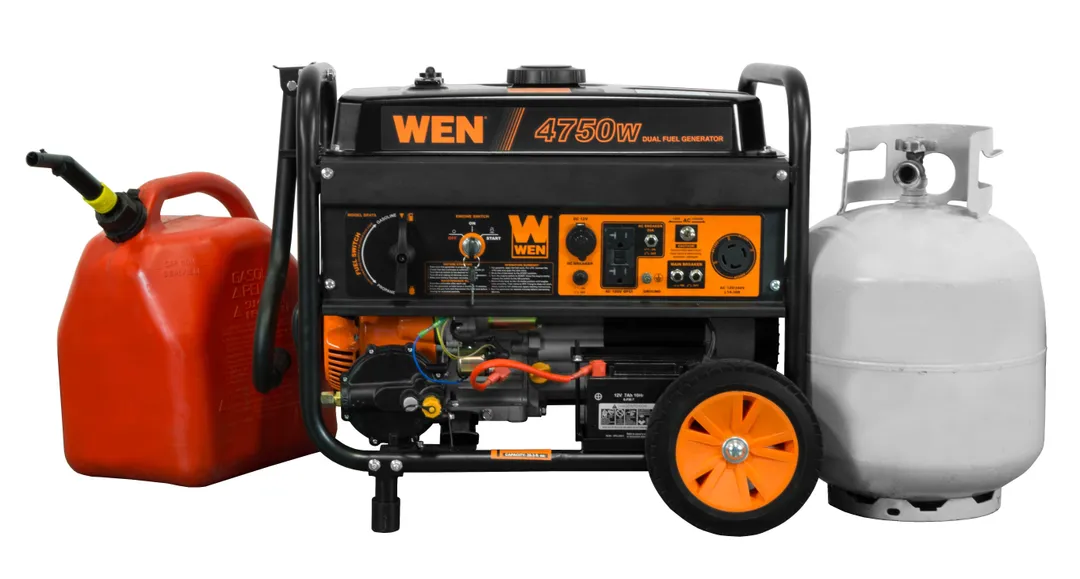 WEN 4750-Watt 120V/240V Dual Fuel Portable Generator with Wheel Kit and Electric Start - CARB Compliant, photo 4 of 7