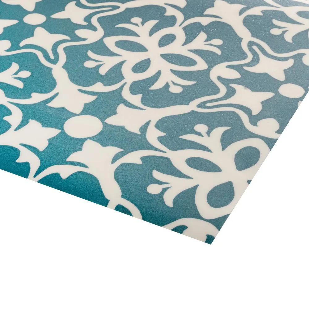 IVC Brooklyn Teal Residential Vinyl Sheet, Sold by 13.2 ft. Wide x Custom Length, photo 3 of 8