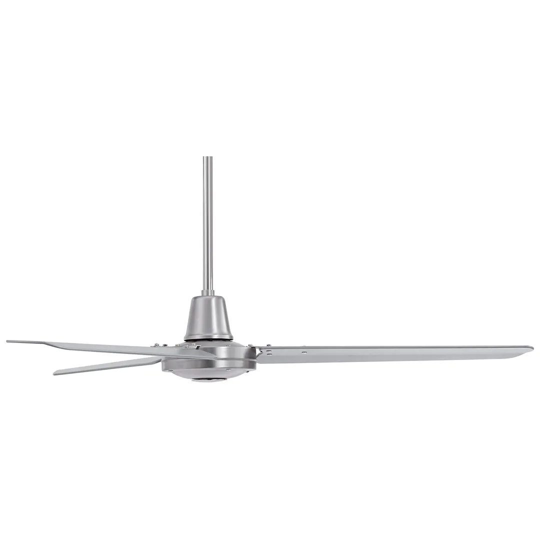 Casa Vieja 52" Casa Vieja Modern Industrial Outdoor Ceiling Fan with Remote Control Brushed Nickel Damp Rated for Patio Porch, photo 5 of 6
