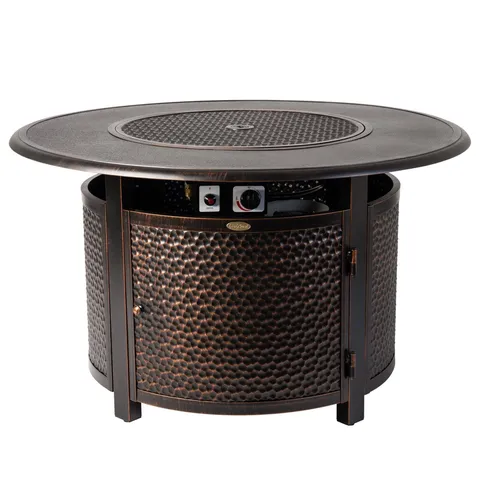 Weyland Round Aluminum Propane Fire Pit