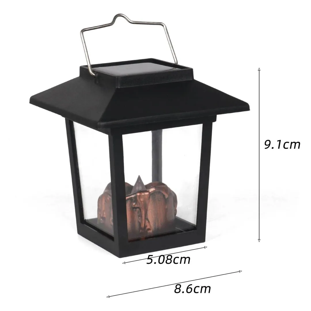 Novashion 6 Pack Solar lights & Solar Lantern Outdoor Hanging Lanterns Lighting, Solar Powered Waterproof Umbrella LED Flame Lights for Garden Patio Pathway Deck Yard, photo 2 of 10