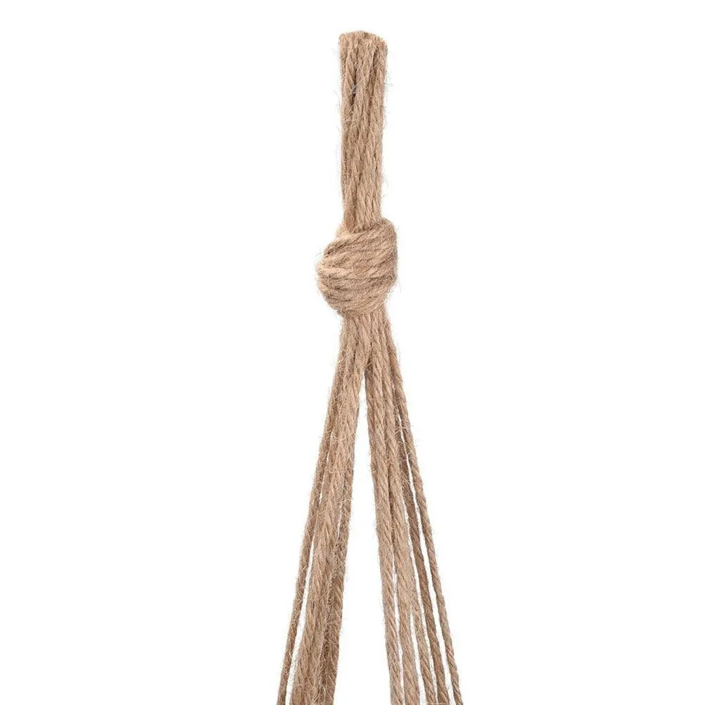 2PCS 47 Inches Plant Flower Hanger Macrame Jute for Indoor Outdoor Ceiling Deck Balcony Round and Square Pots, photo 4 of 5