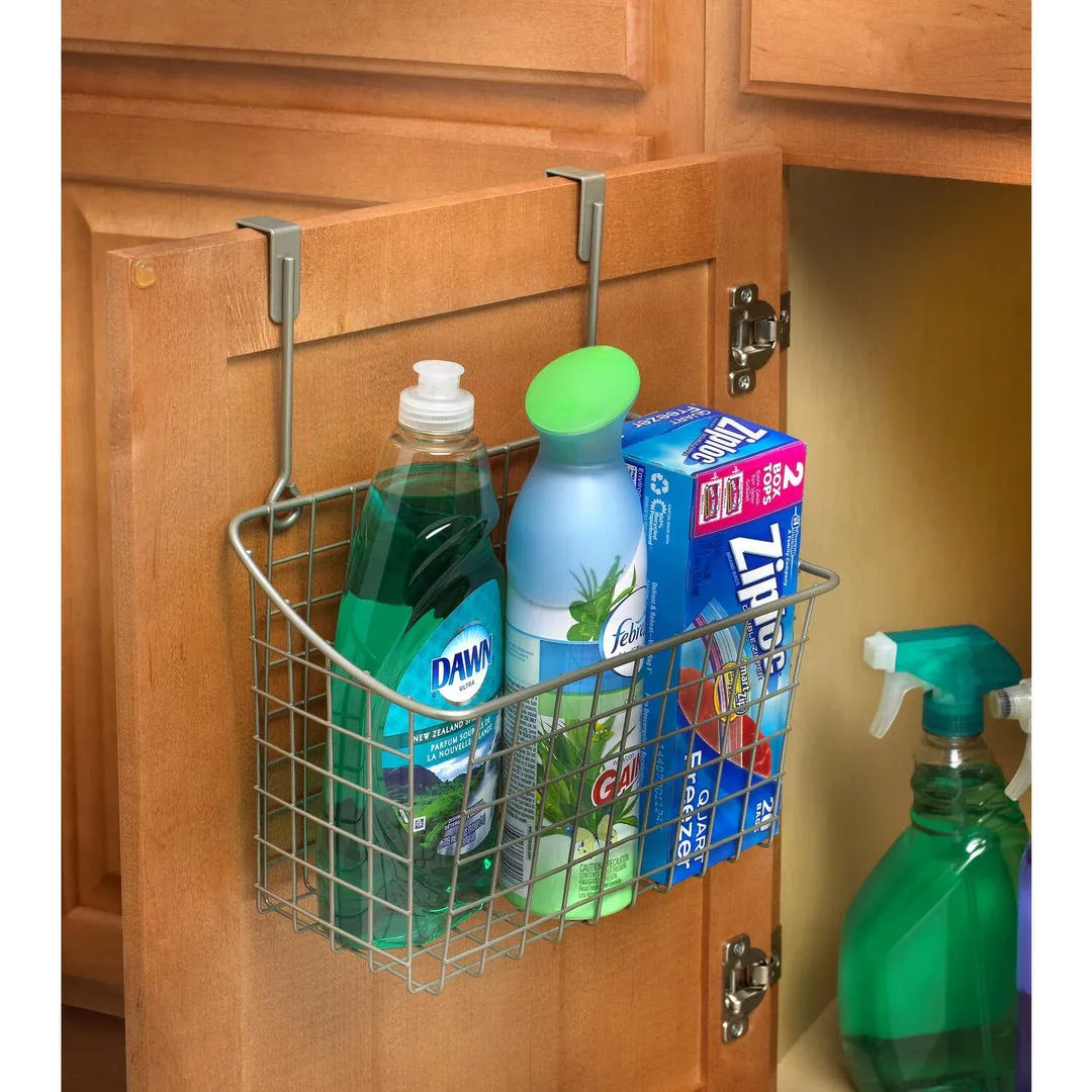 Spectrum 11-1/4 in. H X 6-5/8 in. W X 10-1/8 in. L Steel Cabinet Door Organizer 1 pk, photo 2 of 3