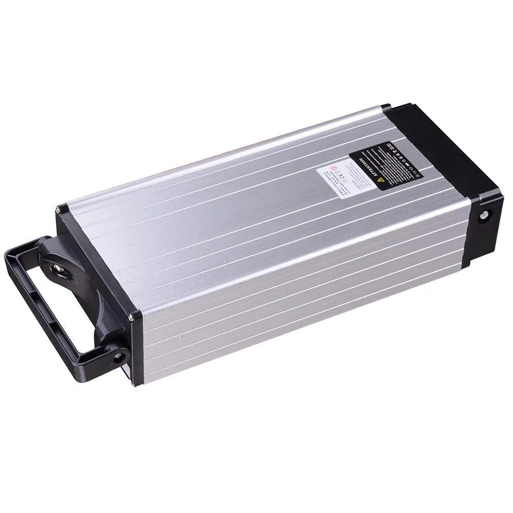 Yescom 48V 14AH Lithium Electric Bicycle Battery Rear Rack Type w/ Holder Charger For 48V 1000W Bike, photo 4 of 9