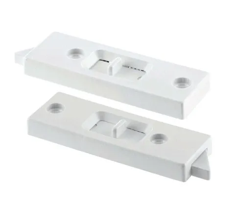 Prime-Line White Vinyl Window Tilt Latch 1.06 in wide · 3 in long For Single or Double Aluminum Windows