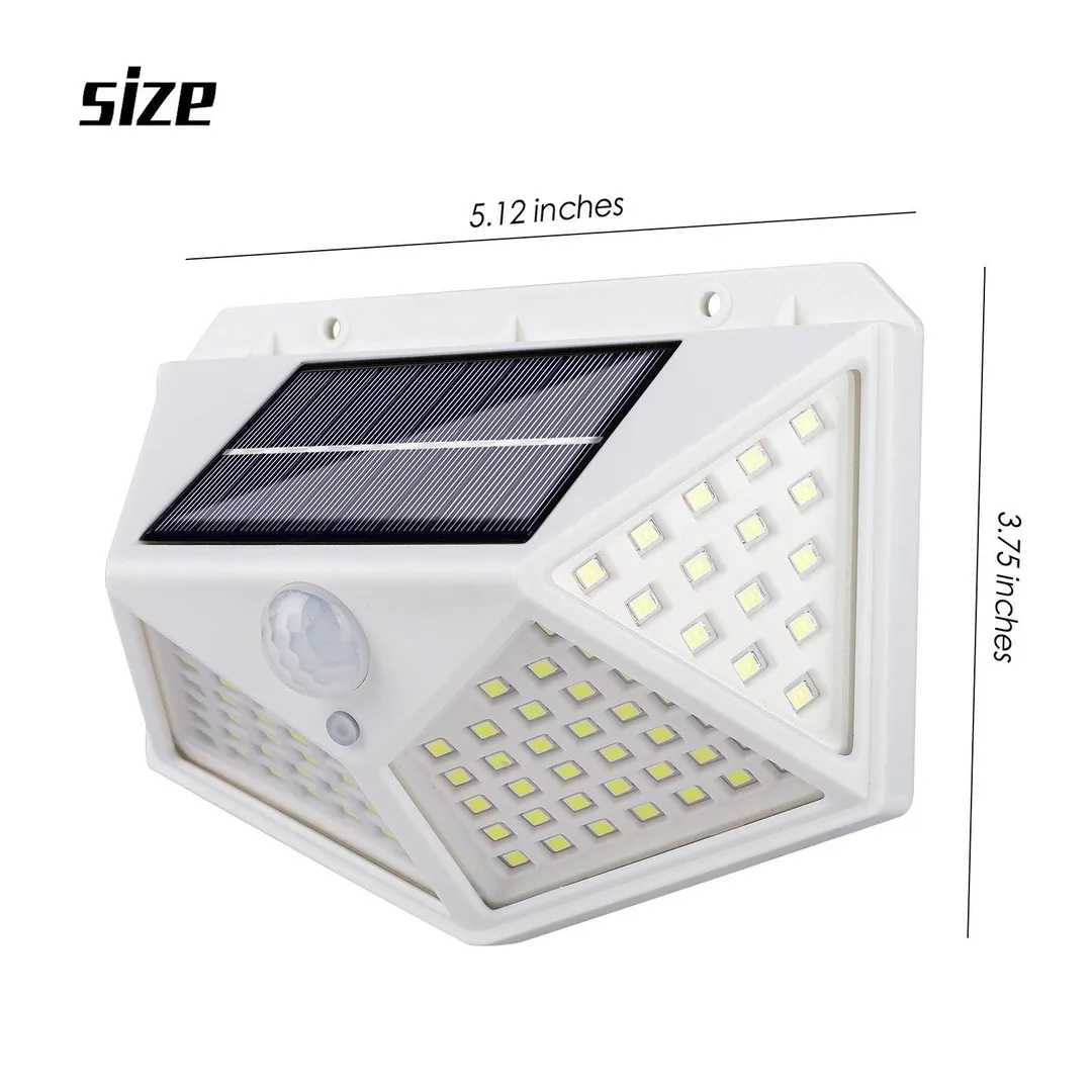 EEEkit Solar Lights Outdoor 100 LED, 3 Working Modes Wireless Motion Sensor Light Wall Lights with 270° Wide Angle, Security Solar Powered Lights for Front Door, Yard, Garage, Garden, Patio, Porch, 1/2 Pack, photo 8 of 9