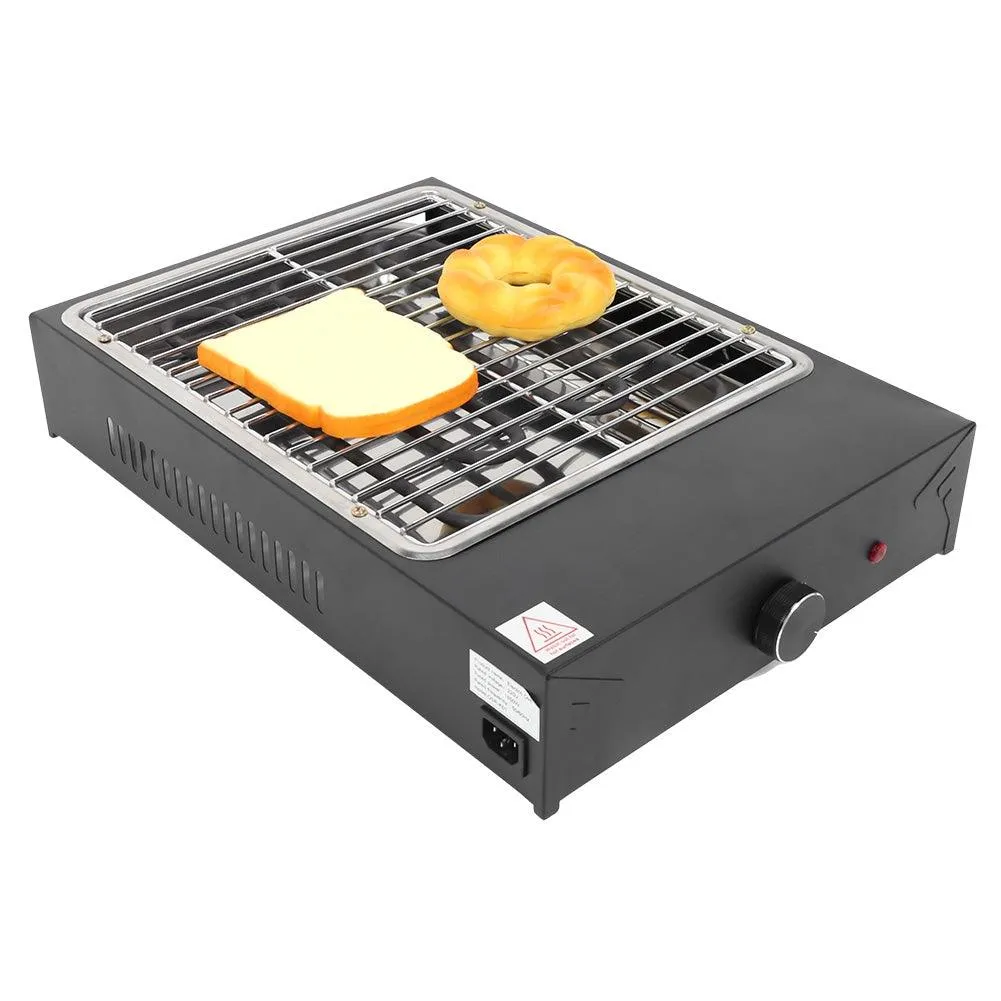 LYUMO Electric Grill, Portable Electric Grill Removable Non Stick BBQ Plate for Indoor Outdoor Cooking Barbecue Tool, photo 8 of 11