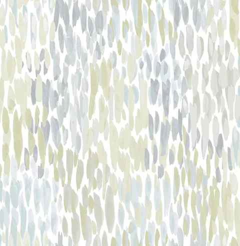 Blue Make It Rain Peel & Stick Wallpaper