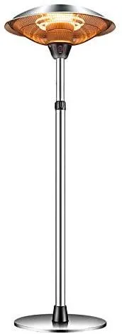 Outdoor Patio Heater Electric Heater - 1500W Outdoor Heater - Infrared Carbon Tube Heater,Three-Level Power Levels Patio Heater for Overheat Protection,LED Display,Weatherproof,Garage,Garden
