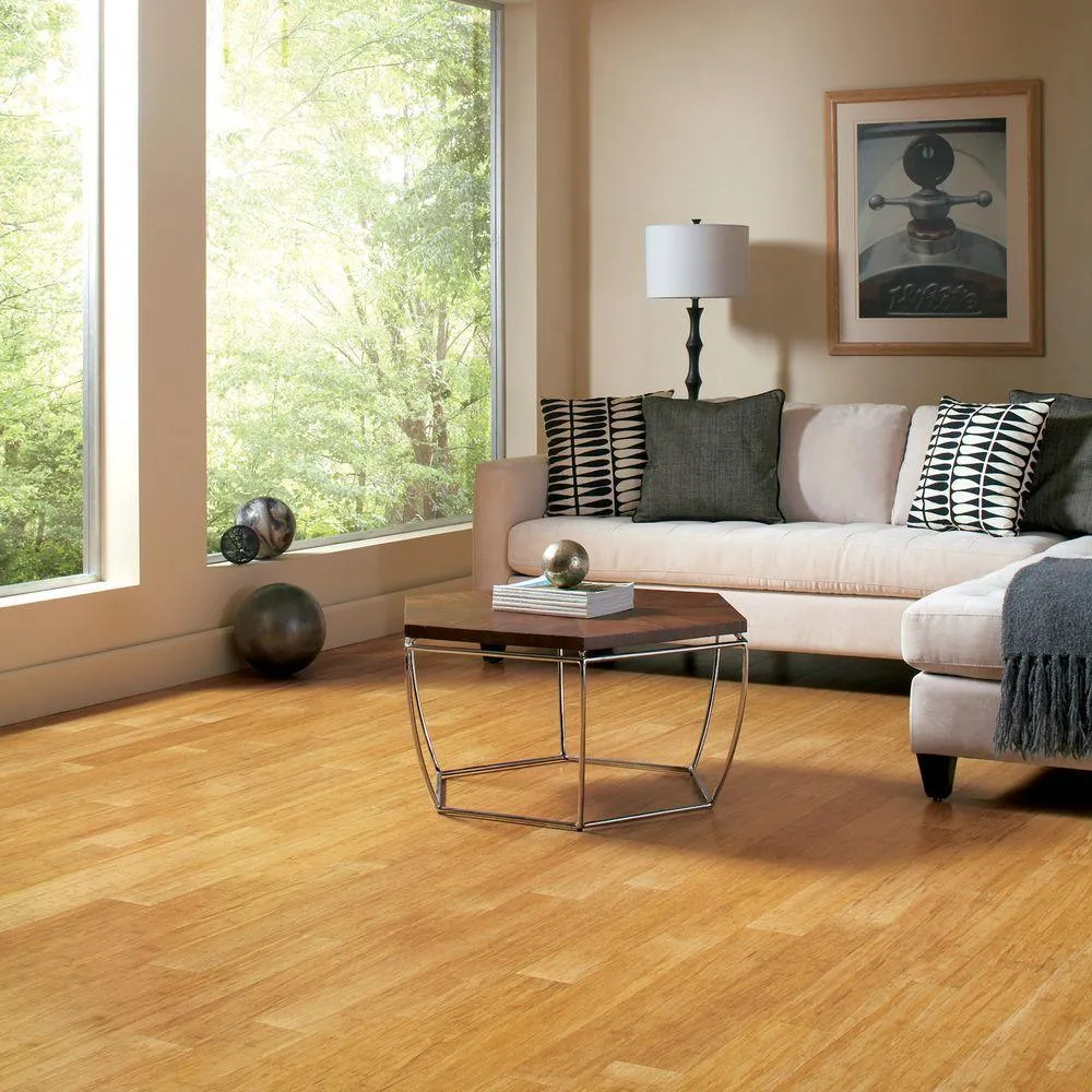 Home Legend Wire Brushed Strand Woven Lyndon 3/8 in. T x 3-7/8 in. W x 36-1/4 in. Length Solid Bamboo Flooring (23.41 sq. ft. /case), photo 2 of 5