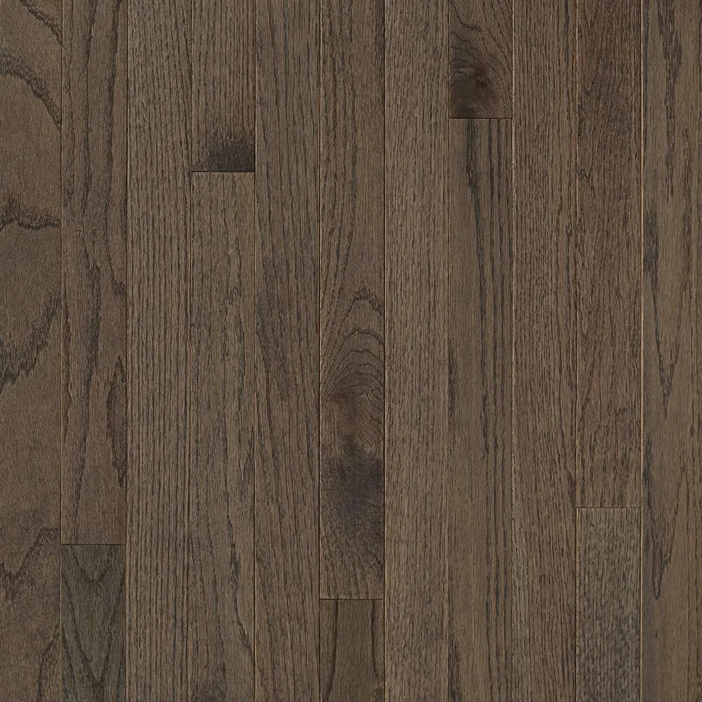 Bruce Plano Oak Gunstock 3/4 in. Thick x 2-1/4 in. Wide x Varying Length Solid Hardwood Flooring (20 sq. ft. / case), photo 4 of 5