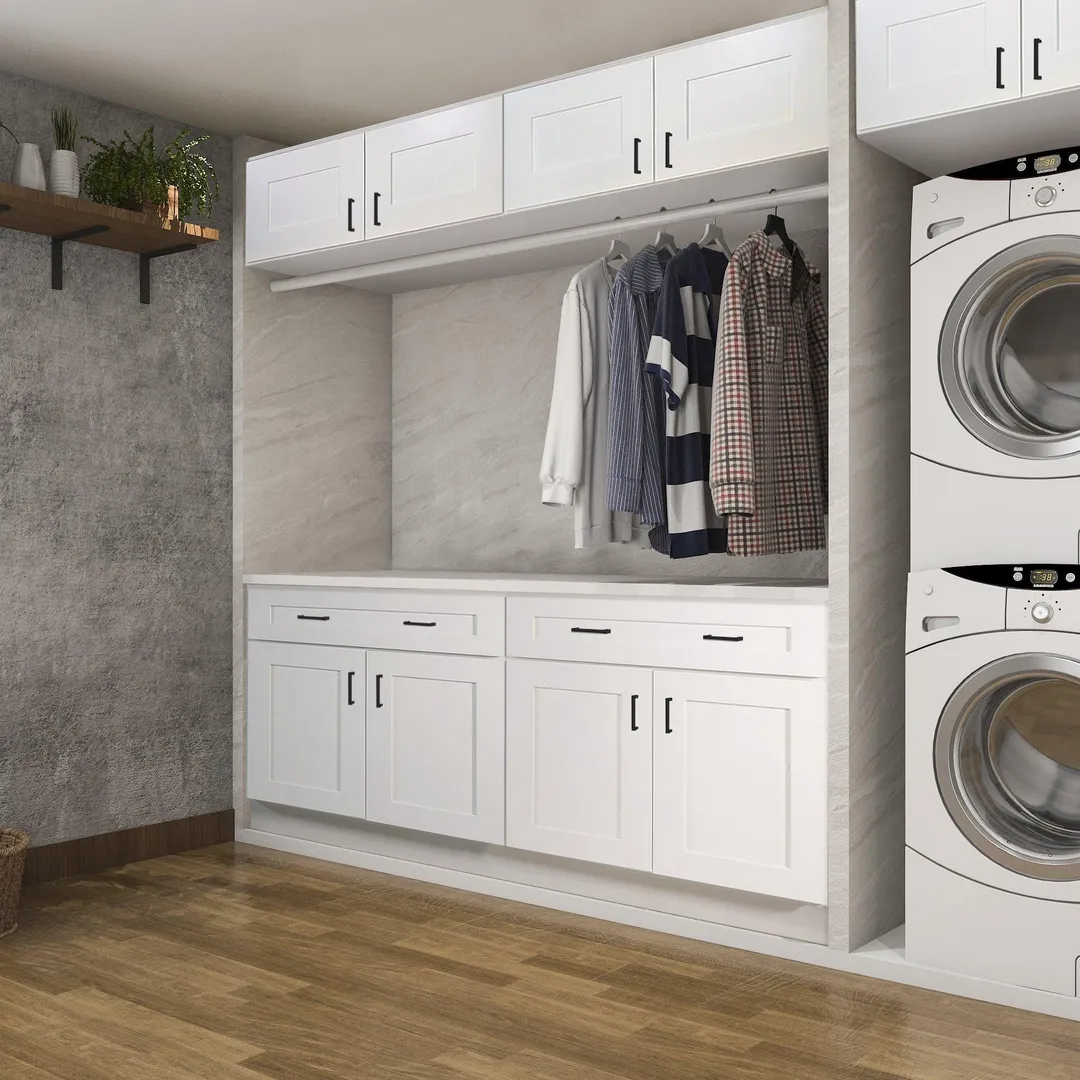 Design House 543322 Brookings Unassembled Shaker Bridge Wall Kitchen Cabinet 36x21x12, White, photo 8 of 19