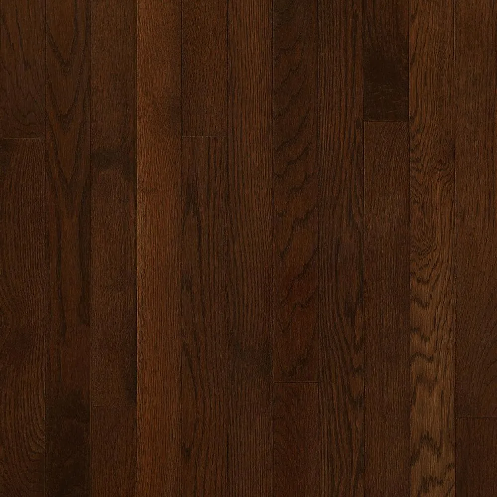 Bruce Plano Oak Gunstock 3/4 in. Thick x 2-1/4 in. Wide x Varying Length Solid Hardwood Flooring (20 sq. ft. / case), photo 3 of 5