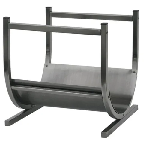 Pewter Finish Log Holder