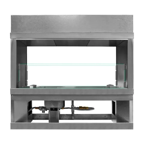 Firegear Kalea Bay Linear Outdoor Fireplace with See-Through Conversion Kit