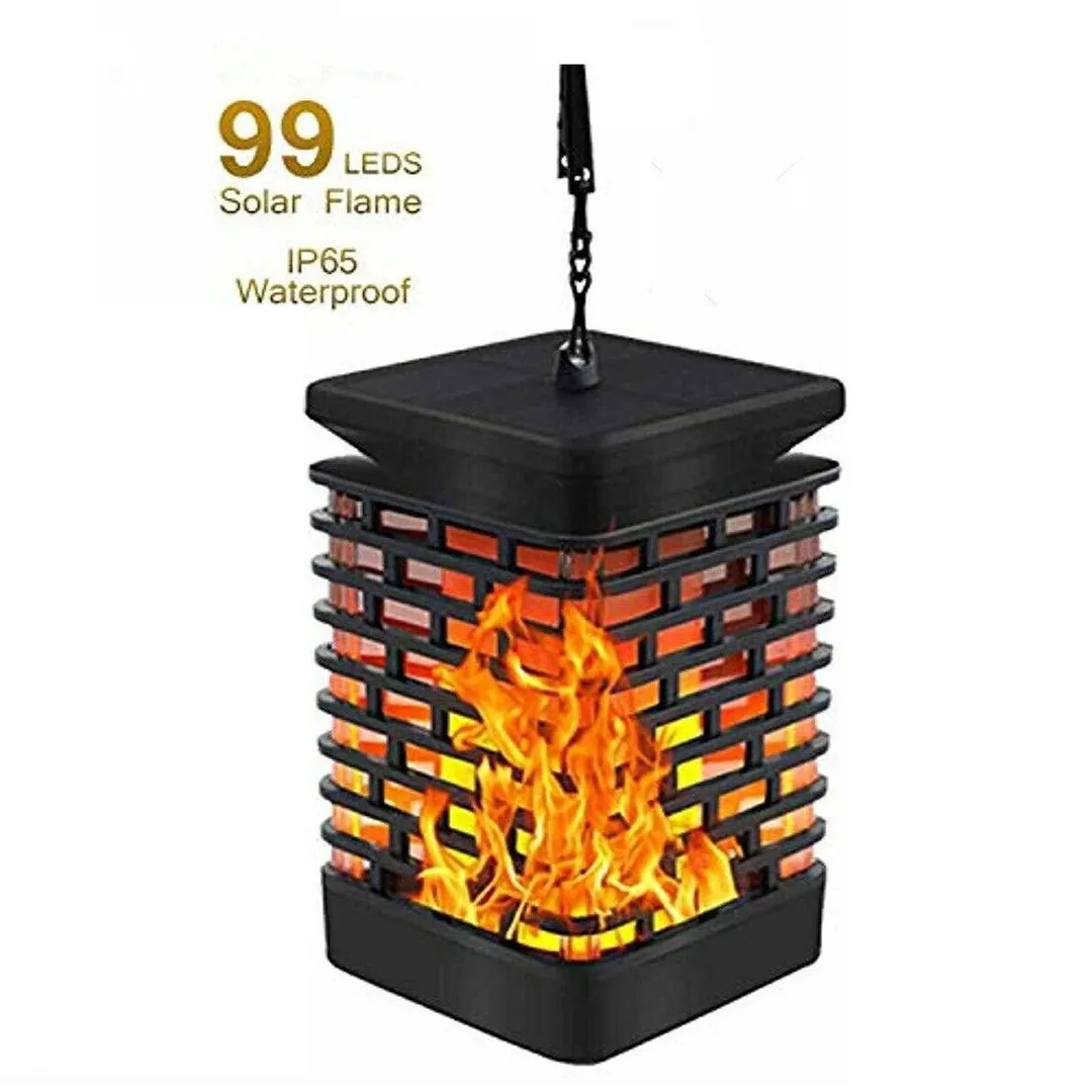 Novashion 99 LEDs Solar Path Lights, Solar Lantern Lights, Dancing Flame IP65 Water-proof For Outdoor Garden Hanging Landscape, photo 2 of 9