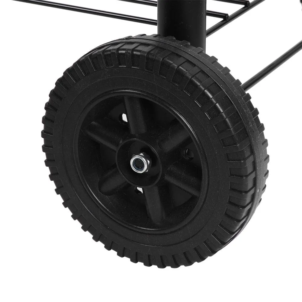Charcoal BBQ Grill, Outdoor Portable Barbecue Grill, 2020 Upgrade Charcoal Grill with Wheels, Thermometer & Side Smoker, Perfect for Camping Patio Backyard Picnic - Black, B024, photo 8 of 8