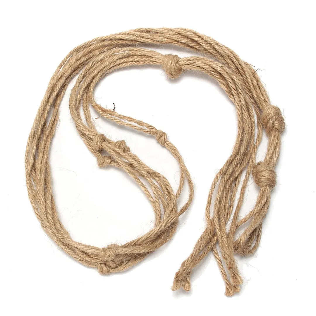 41" Macrame Braided Plant Hanger Hanging Planter Basket Jute Rope Pot Holder Home Garden, photo 5 of 8