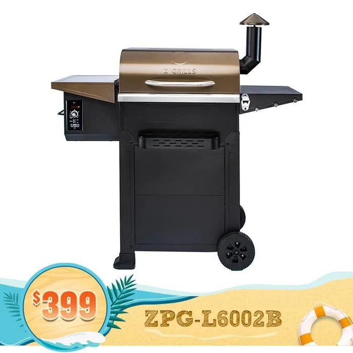 Z Grills L6002B Smart Wood Pellet Grill 6 in1 Outdoor BBQ Smoker 600 SQ Inches Cooking Area, photo 2 of 11