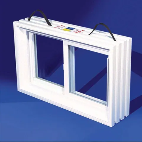 Duo-Corp PNP Slider White Glass/Vinyl Window 20 in wide · 31-7/8 in long 1 pk
