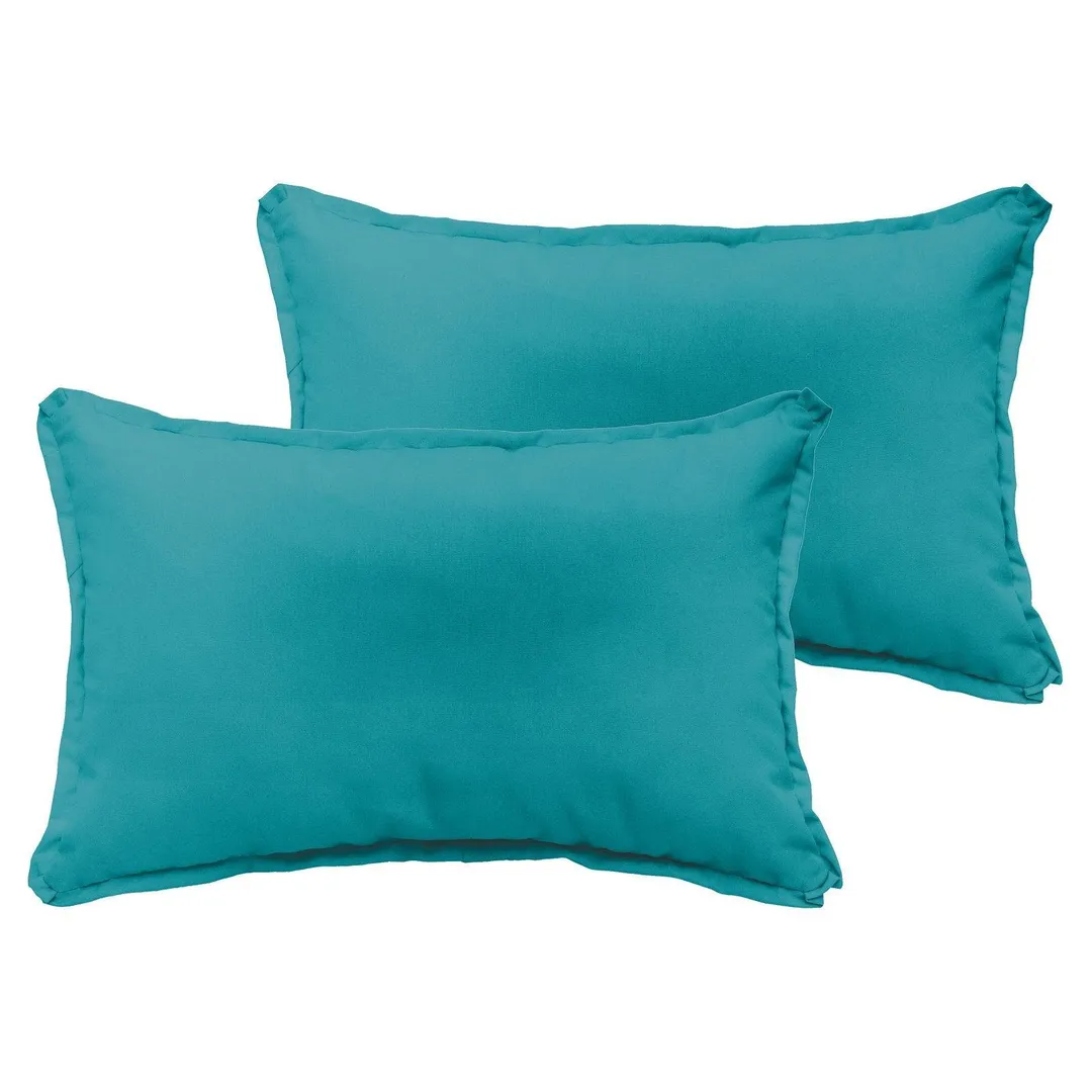 Mozaic Company Sunbrella Outdoor Lumbar Pillow with Flange Edge - Set of 2, photo 2 of 9