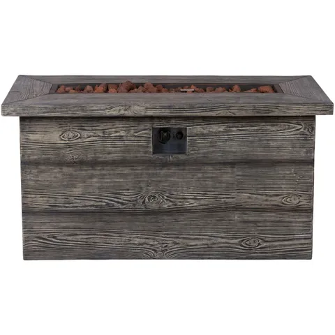Merida 48 in. Rectangular Outdoor Fire Pit Table - Grey