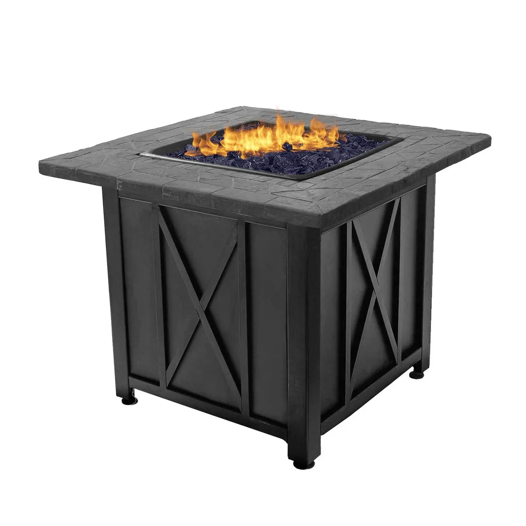 Endless Summer Blue Rhino Endless Summer Outdoor Propane Gas Blue Lava Rock Patio Fire Pit, photo 2 of 2