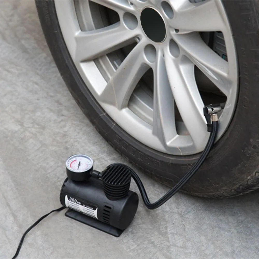 Meterk Car Mini Electric Inflation Pump Portable Tyre Air Inflator 300PSI Auto Compressor Pump for Car Bicycle Motorcycle Basketball, photo 7 of 7