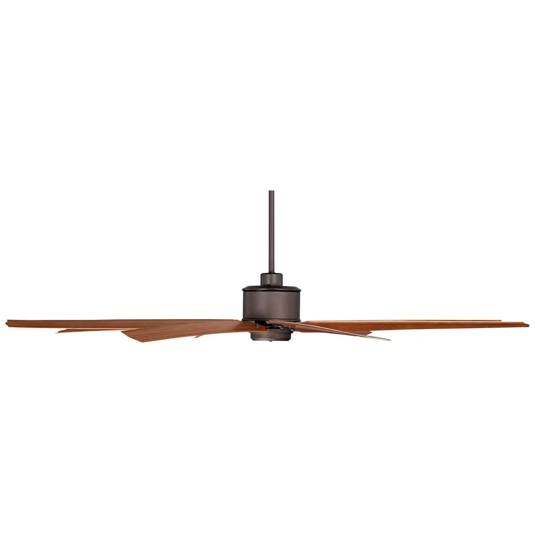Casa Vieja 72" Casa Vieja Outdoor Ceiling Fan with Remote Control Large English Bronze Cherry Damp Rated for Patio Porch, photo 7 of 8