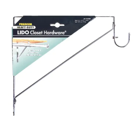 Lido 10-1/2 in high · 1 in wide · 11 in long Chrome Shelf Divider 1 pk