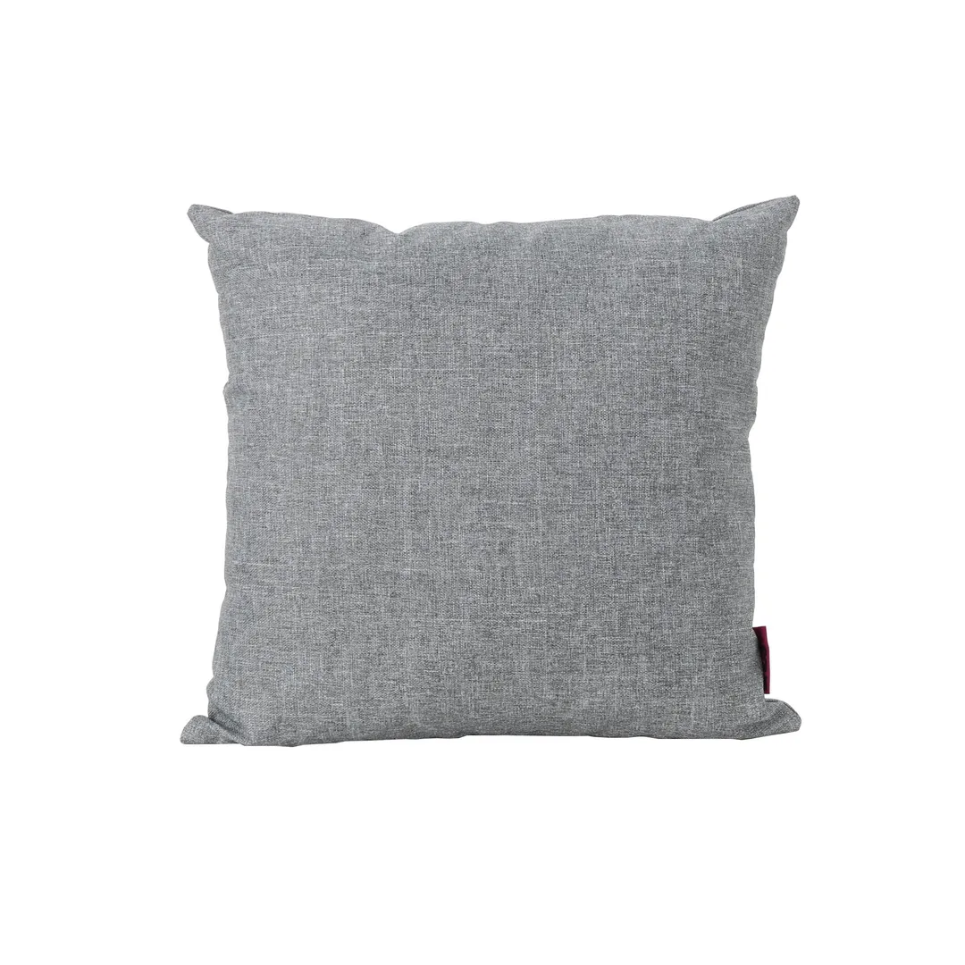 Esme Outdoor Water Resistant Fabric Square Throw Pillow, Set of 2, Grey, photo 2 of 11