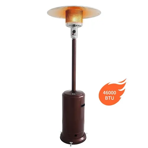46000 BTU Propane Outdoor Heaters with Wheels, Bronze