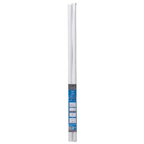 Pro 72 long · 1-1/4 in deep Adjustable White Steel Closet Rod