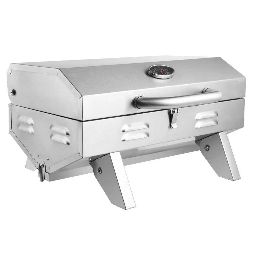 Zimtown Outdoor Tabletop Stainless Steel Propane Gas Grill Portable Single Burner, photo 3 of 8
