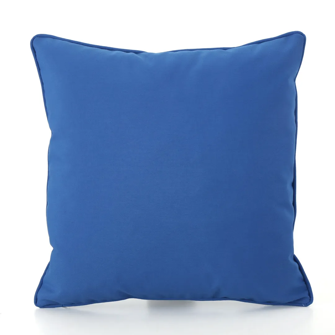 Esme Outdoor Water Resistant Fabric Pillows, Set of 3, Blue, photo 2 of 11