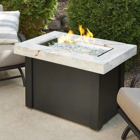 The Outdoor GreatRoom Company Providence Metal Gas Fire Pit Table