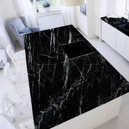 AkoaDa Black Imitation Marble  Countertops Wallpaper for Furniture Kitchen Cabinets Cupboard Shelf Liner Decorative Adhesive Sticker Paper, photo 2 of 8
