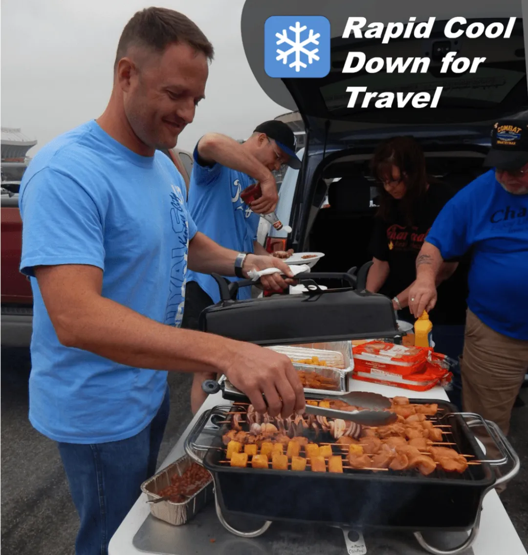 Raptor Grilling - Optimized Portable Charcoal Grill Smoker - Barbecue for Camping, Tailgating & Travel – Go Anywhere With This Tabletop Outdoor BBQ Cooker and Char-Grill, Broil, Smoke or Hibachi-BLACK, photo 3 of 7