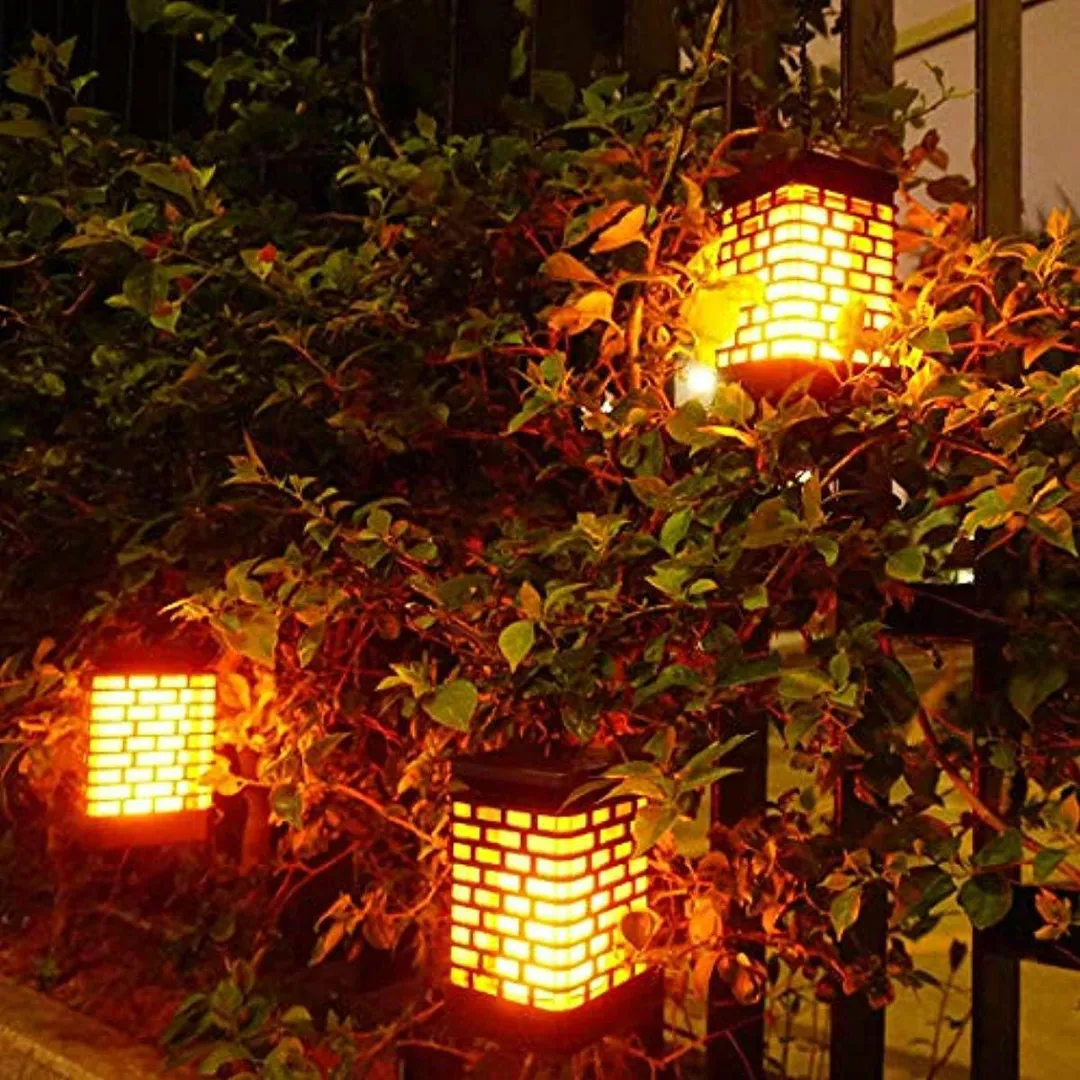 Novashion 99 LEDs Solar Path Lights, Solar Lantern Lights, Dancing Flame IP65 Water-proof For Outdoor Garden Hanging Landscape, photo 6 of 9