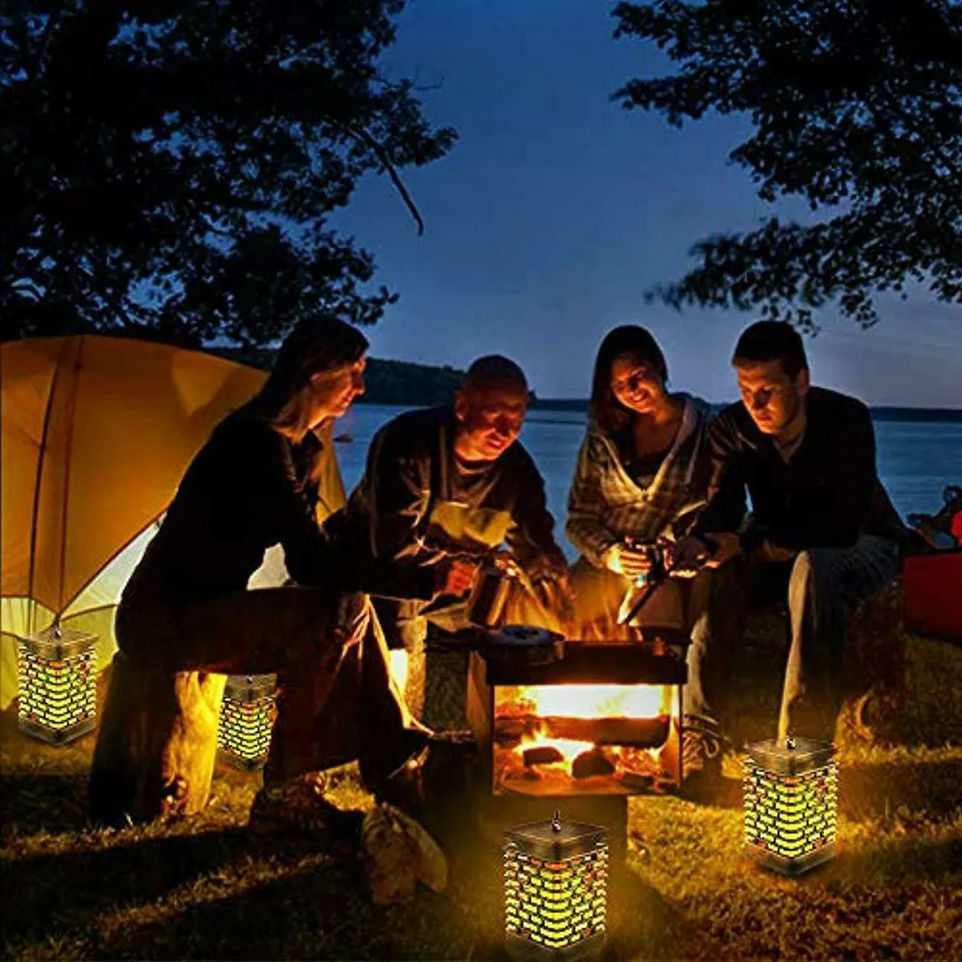 Novashion 99 LEDs Solar Path Lights, Solar Lantern Lights, Dancing Flame IP65 Water-proof For Outdoor Garden Hanging Landscape, photo 7 of 9