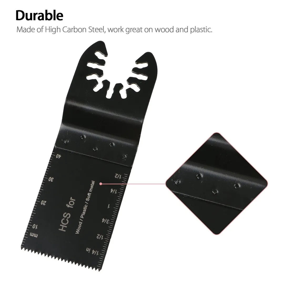 TSV 10Pcs Professional Oscillating Saw Blades, Great Carbon Steel Oscillating Saw Blades With Depth Markers for Making Accurate Cuts, Compatible with Bosch, Fein, Dremel, TCH, RIDGID, CRAFTSMAN, photo 2 of 8