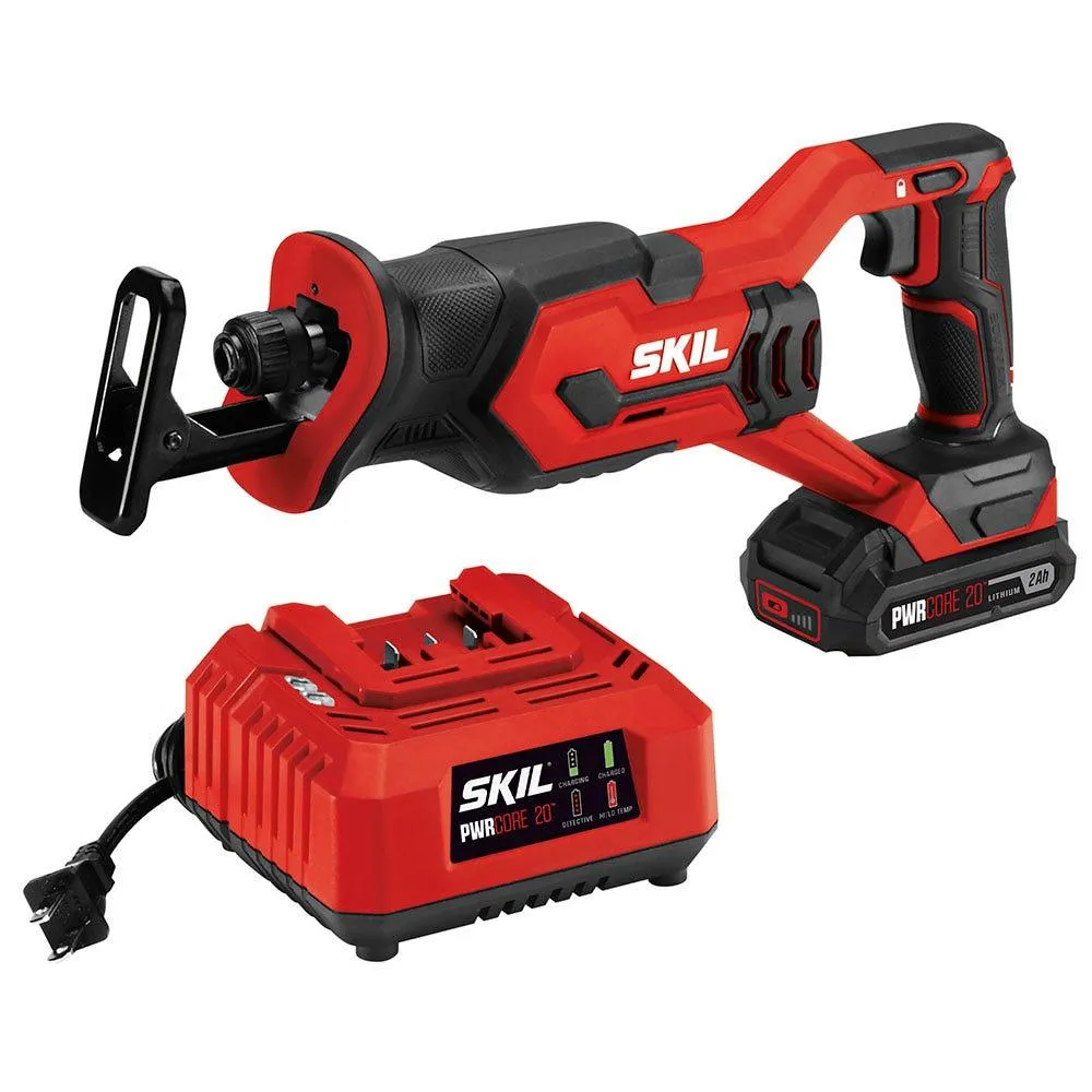 SKIL 20V Cordless Reciprocating Saw, 2.0Ah Lithium Battery and 20V Charger, RS582902, photo 2 of 8