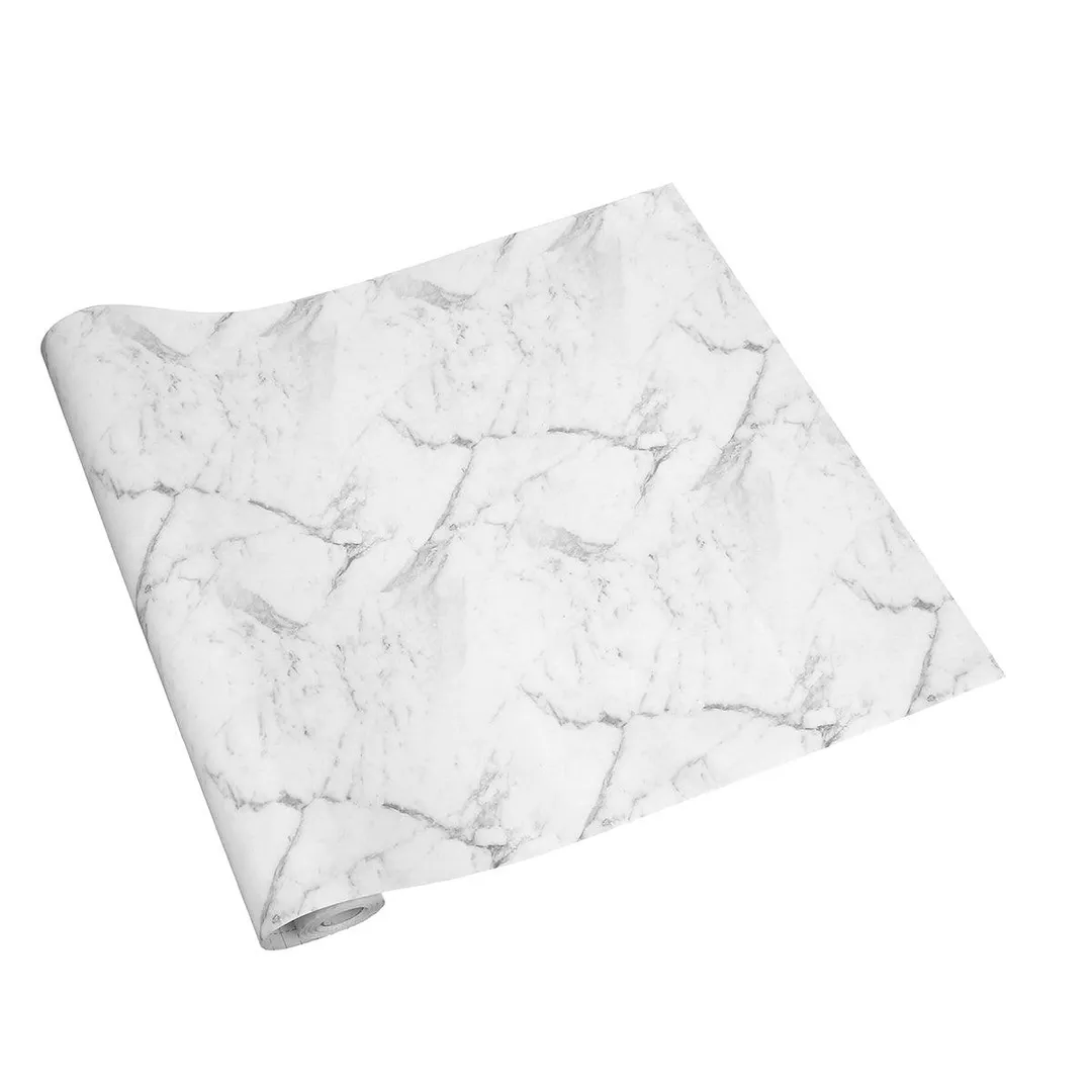 Stoneway 17.7" x 32.8' Marble Counter Top Covers Peel and Stick Wallpaper for Kitchen Cabinets Shelf Liner Self Adhesive Removable Wallpaper for Living Room Bathroom Wall Decor, photo 7 of 9