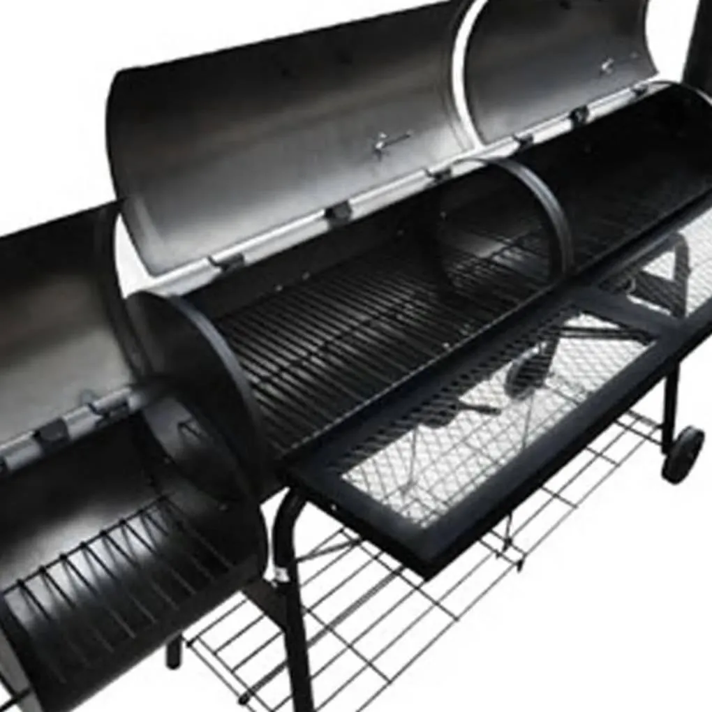BBQ Courtyard Outdoor Household Grill Smoker Picnic Garden Camping Barbecue Smoked Stove, photo 4 of 5