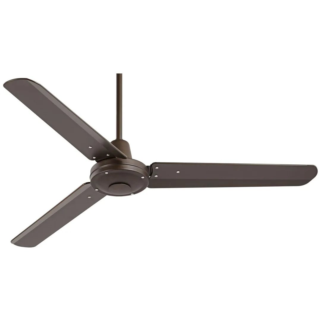 Casa Vieja 52" Casa Vieja Industrial Outdoor Ceiling Fan with Remote Control Oil Rubbed Bronze Damp Rated for Patio Porch, photo 5 of 7