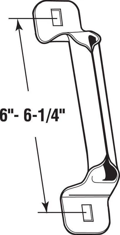 Prime-Line 6 in. L Steel Bottom Lift Handle, photo 2 of 2