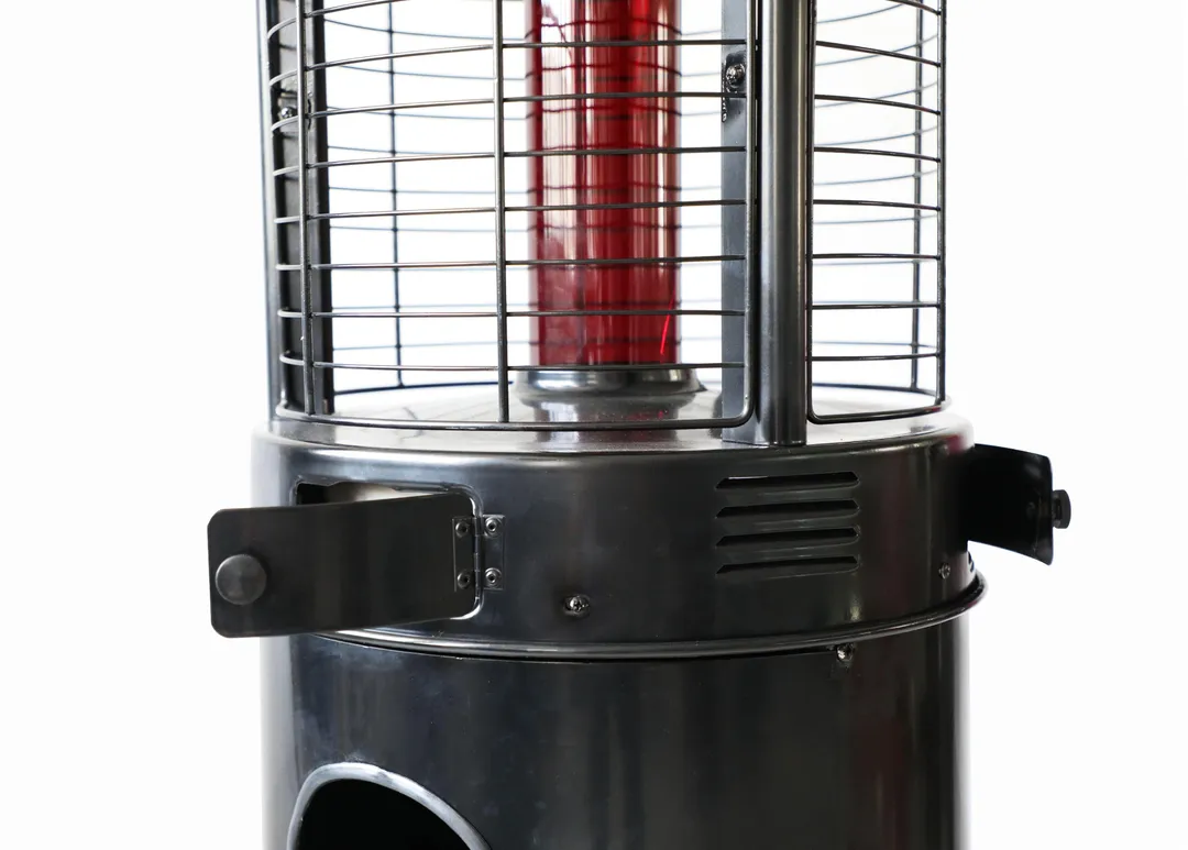 Hiland AZ Patio Heaters Commercial Infrared Flame Glass Tube Patio Heater in Black, photo 6 of 6