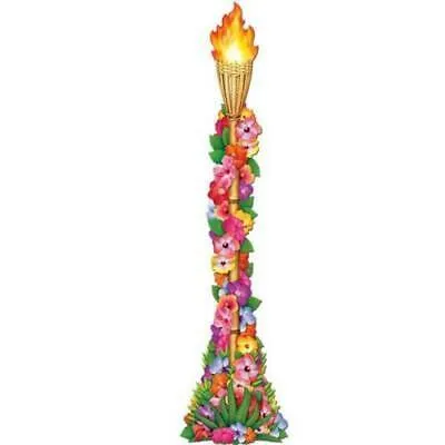 Jointed Floral Tiki Torch, 2PK